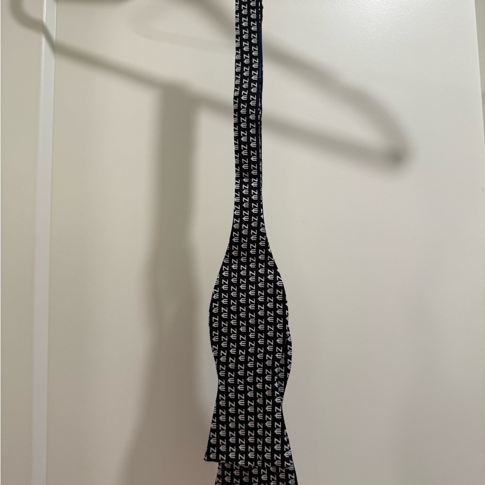 Vineyard Vines Custom “Zeta Psi” Black and White Geometric Bow Tie